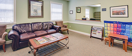 Smithfield Dental office reception area